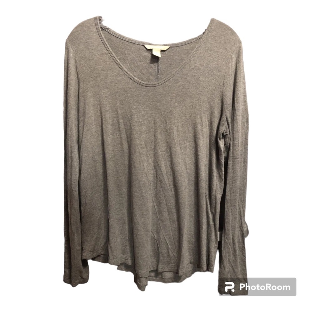 Banana Republic Long Sleeve Shirt w/ Faux Leather Patches on Sleeves- Size Large